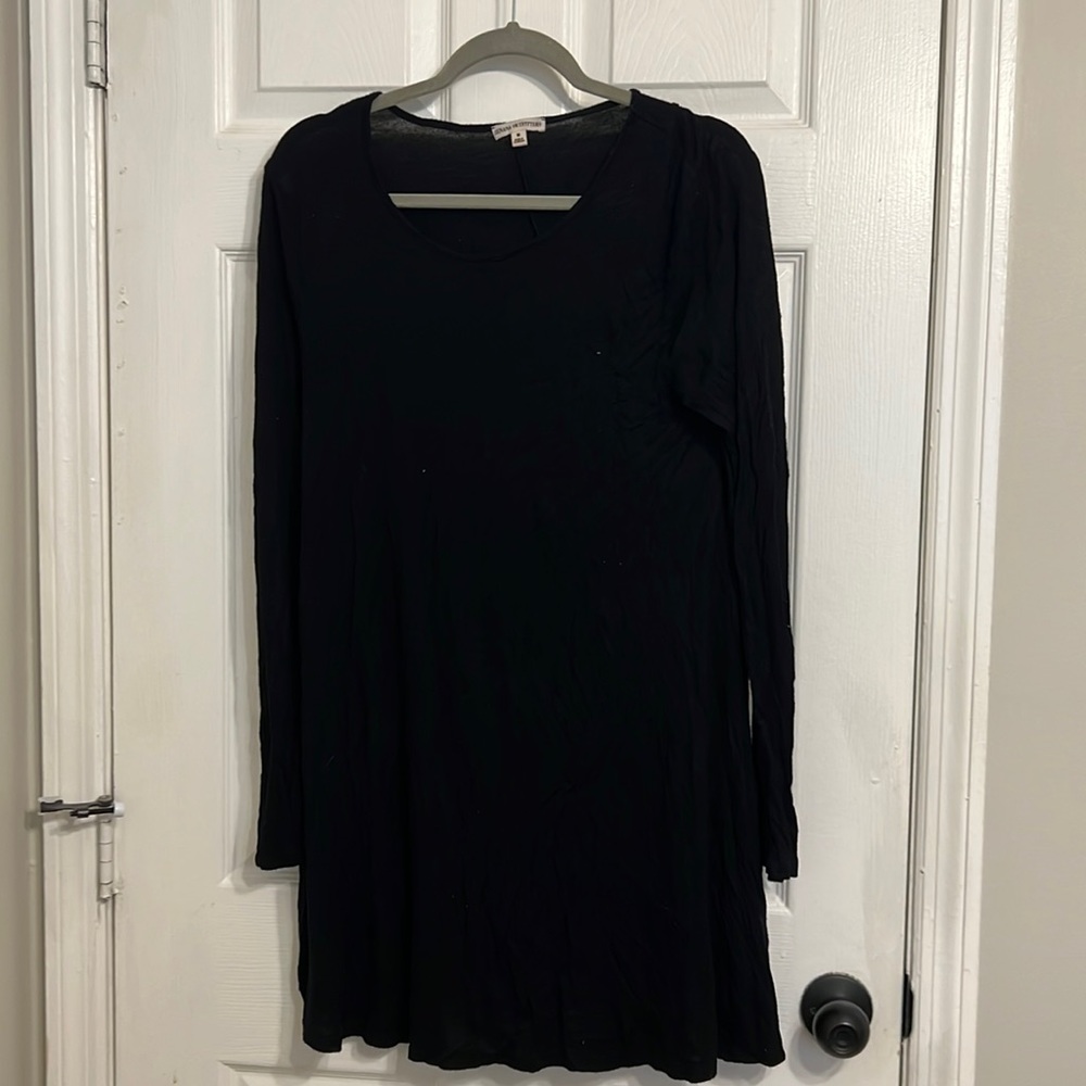 Zenana Long Sleeve Black Dress